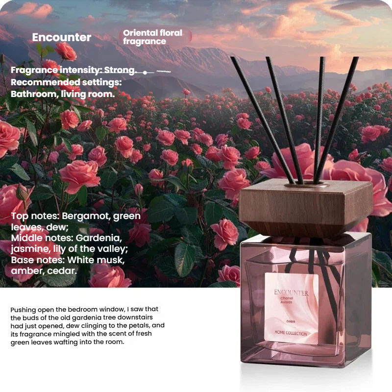 Luxuriöser Raumduft (Reed Diffuser) für das Schlafzimmer | Flammenloser Raumduft mit eleganter Ausstrahlung