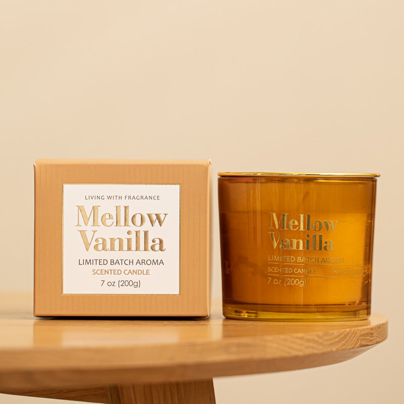 Vela aromática relajante para el hogar y el estado de ánimo